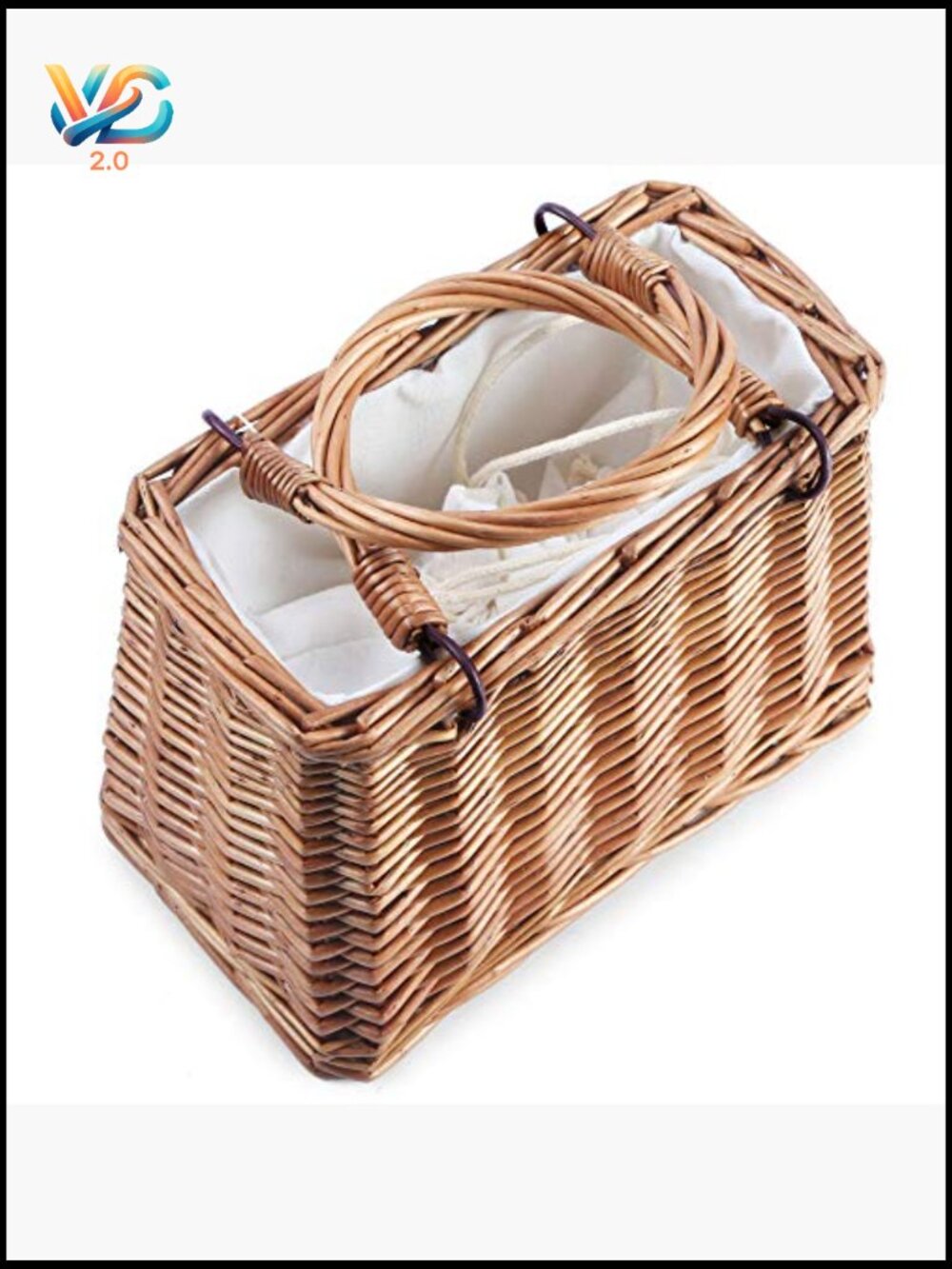 Straw Beach Tote Bag Handwoven Wicker Clutch Summer Rattan Crochet Purse - Picture 4 of 7